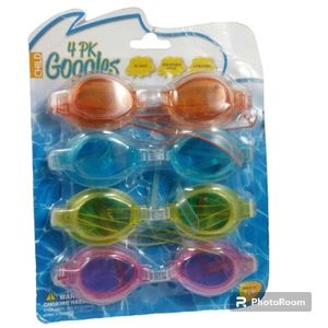 🔴$3 Kids Swim Goggles Multi-Colors NEW 4pk 🔴$3 When Added To A Bundle